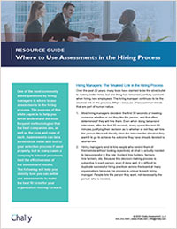 Where to use Assessments in the Hiring Process